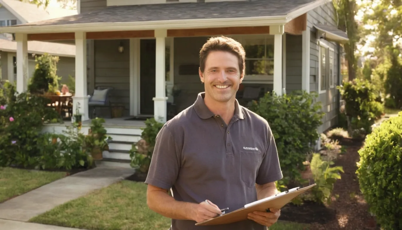 Provider reviewing a written tree removal quote with a homeowner in the Strongsville area